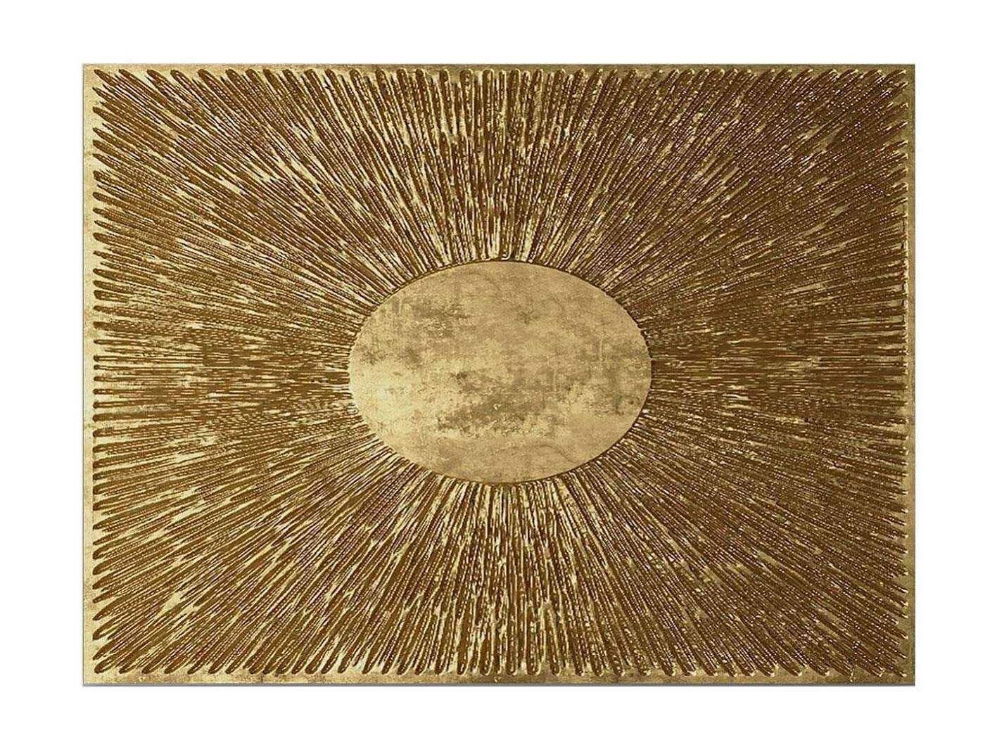 Tableau Cercle et striure 70 x 100 cm