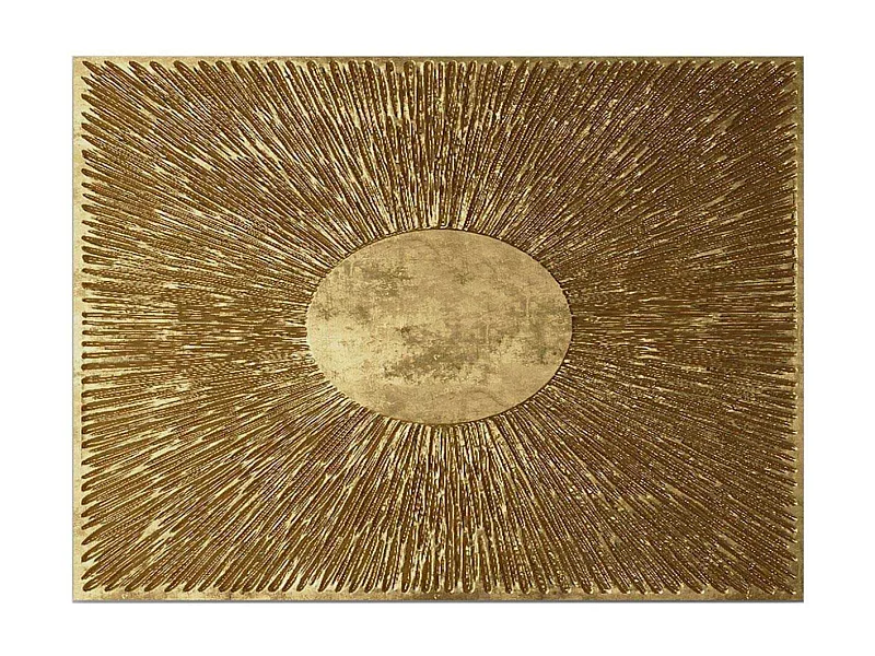 Tableau Cercle et striure 70 x 100 cm