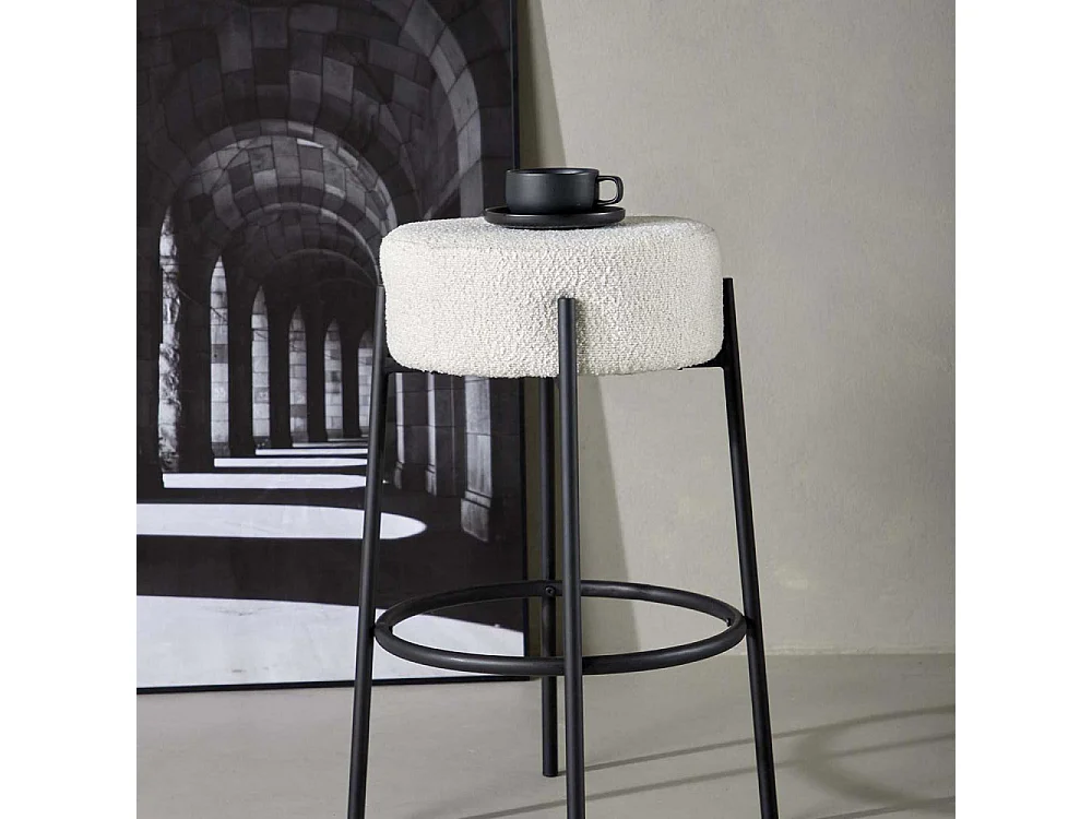 Tucson tabouret de bar hauteur 70cm,blanc.