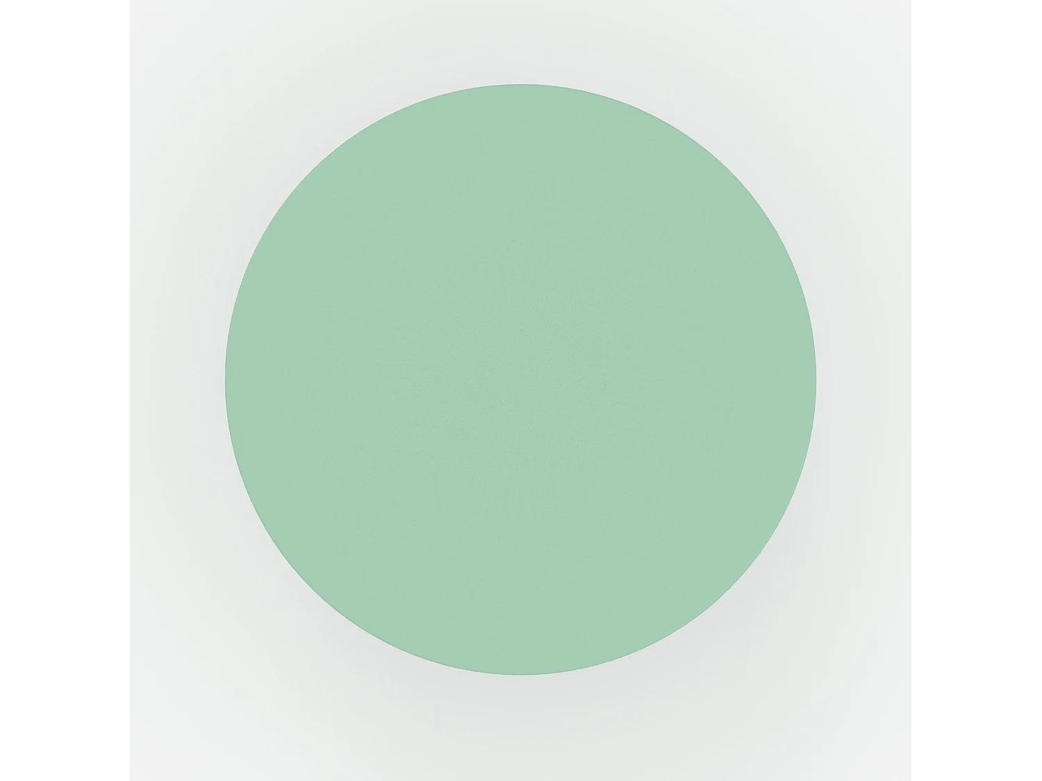 Mesa auxiliar redonda de metal verde - Prisca