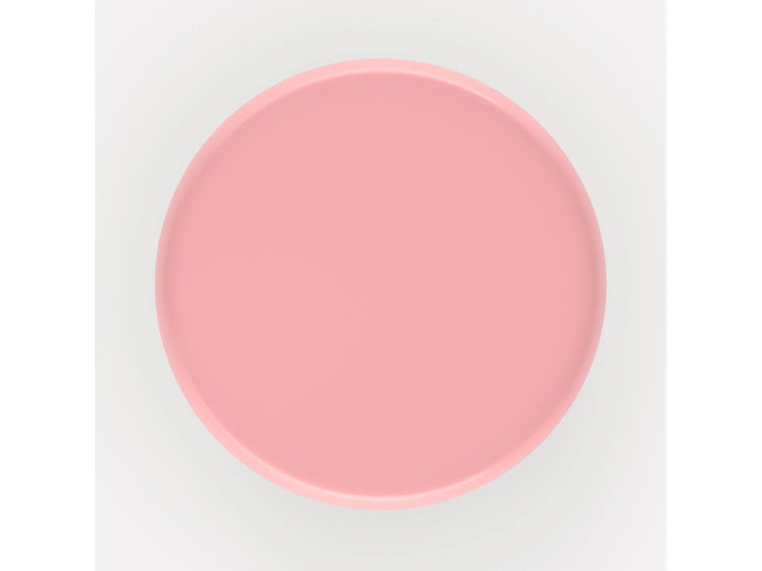 Tavolino rotondo in metallo rosa D40 cm - Anouk