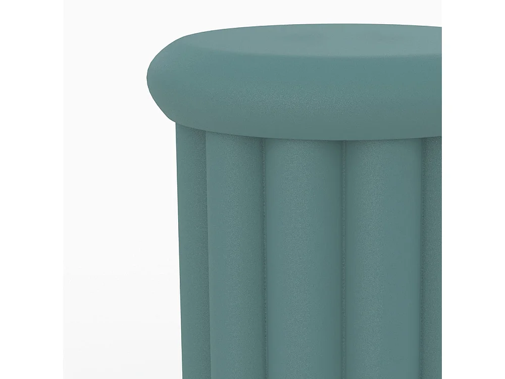 Tavolino rotondo in metallo blu D37 cm - Aglaé