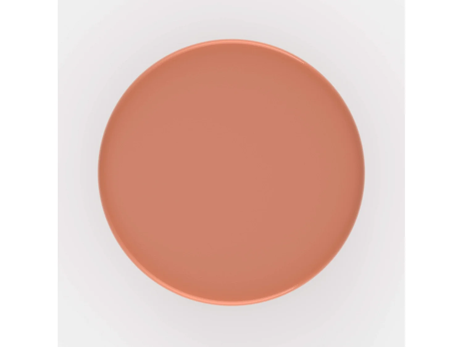 Table d'appoint ronde en métal orange D30 cm - Athéna