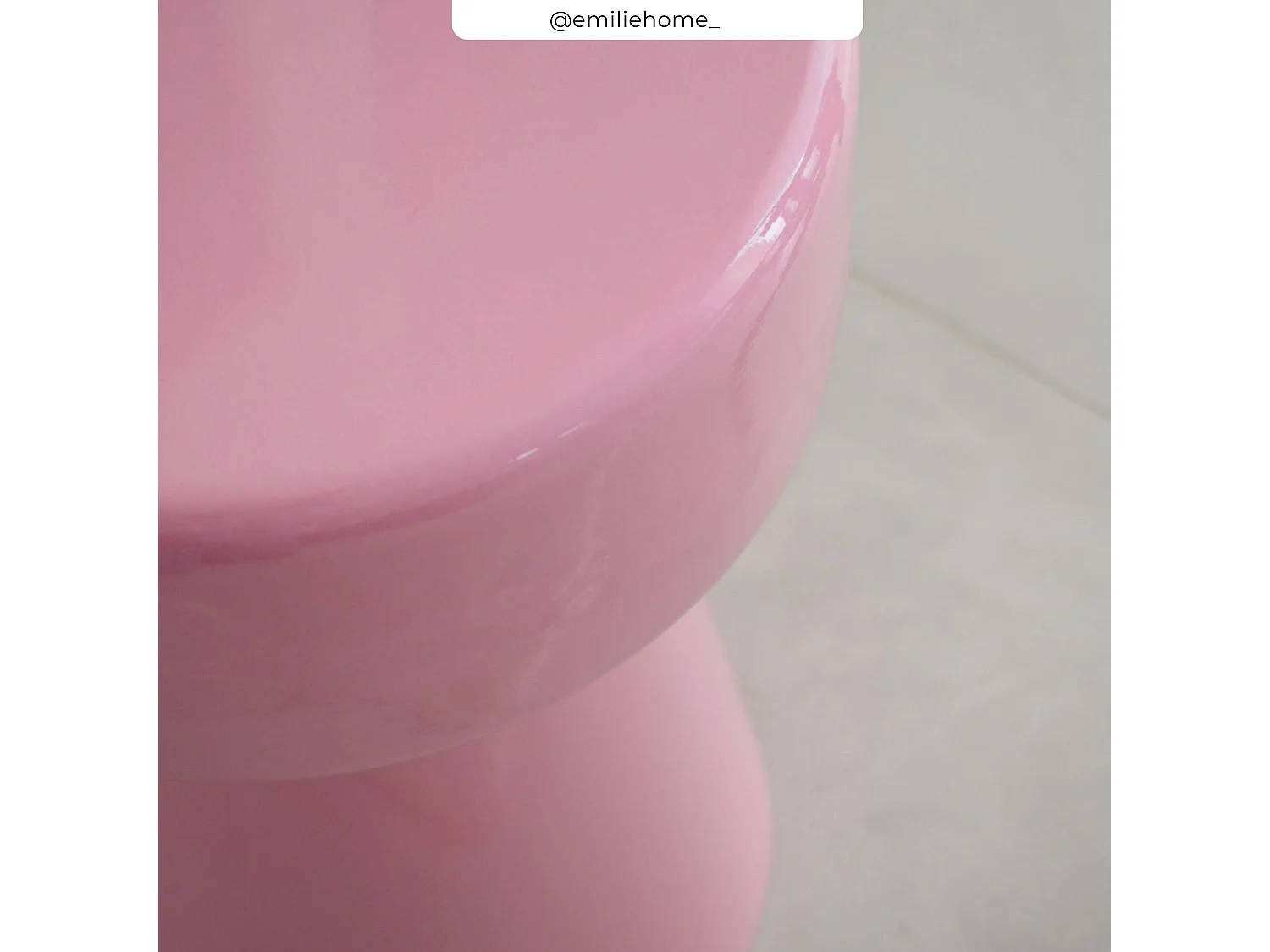 Table d'appoint ronde en métal rose D30 cm - Athéna