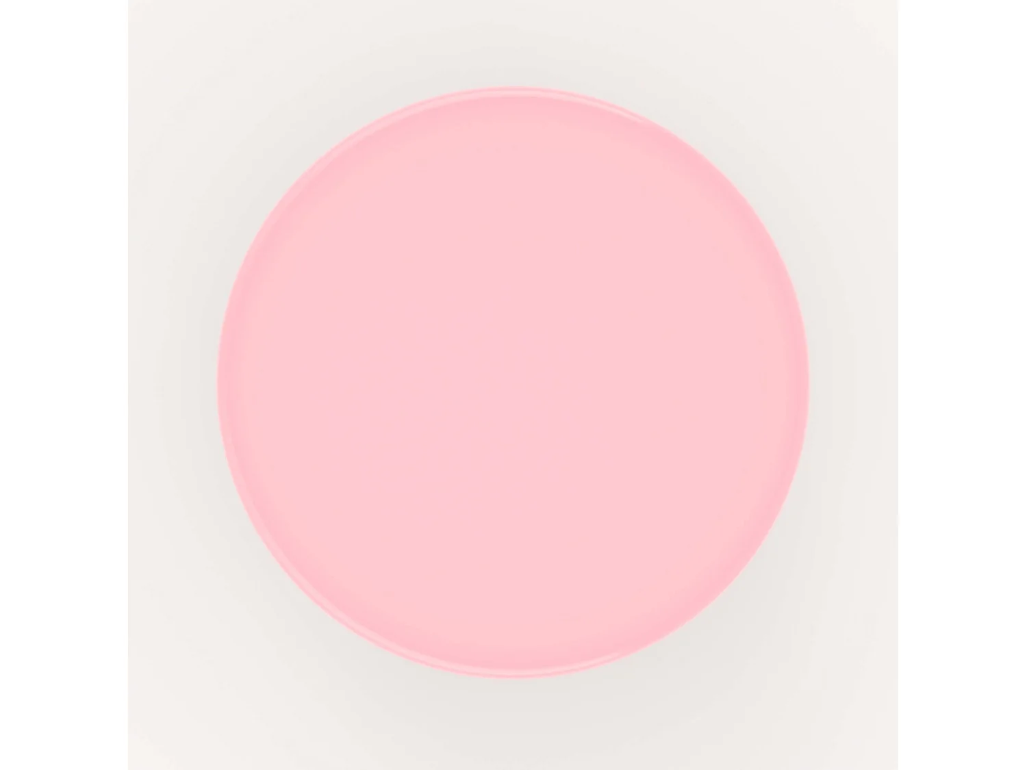 Tavolino rotondo in metallo rosa - Athéna