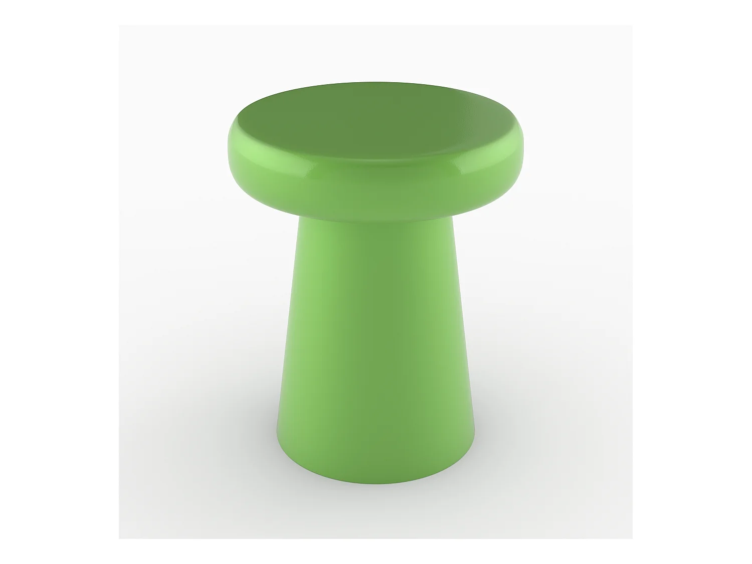 Table d'appoint ronde en métal vert D40 cm - Anouk