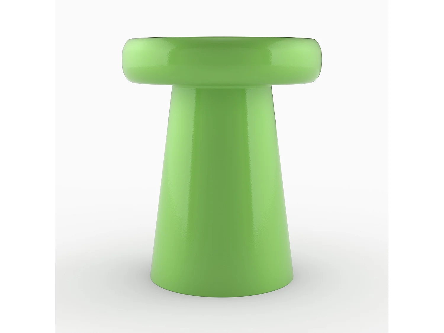 Tavolino rotondo in metallo verde D40 cm - Anouk