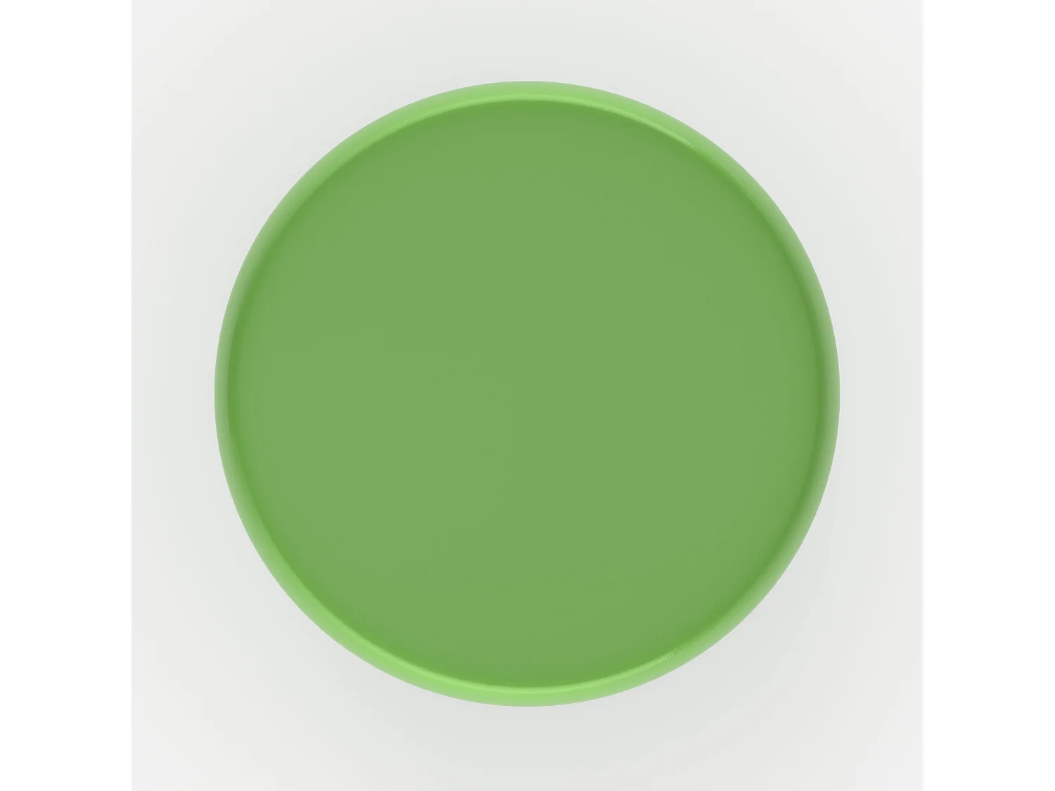 Tavolino rotondo in metallo verde D40 cm - Anouk