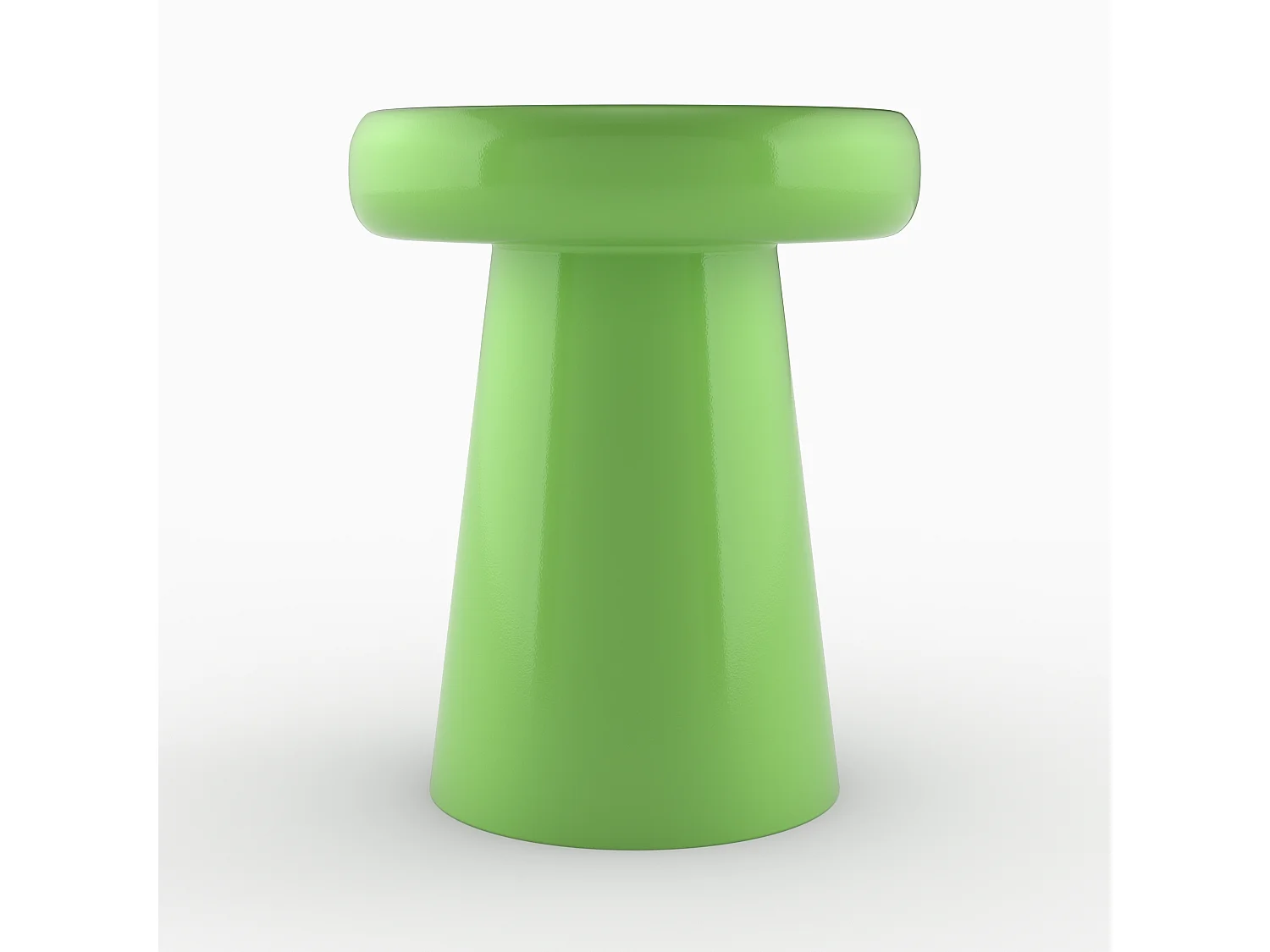Tavolino rotondo in metallo verde D40 cm - Anouk