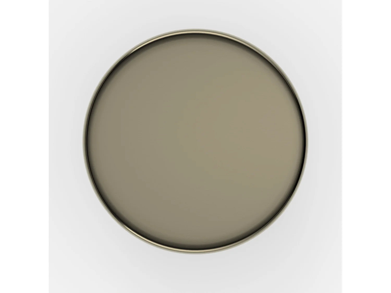 Tavolino rotondo in metallo dorato - Anouk