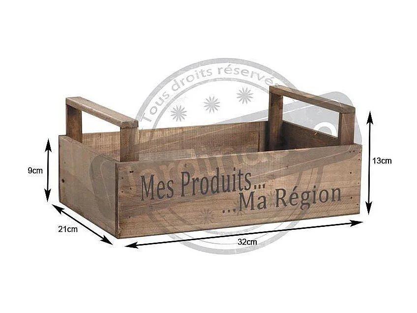 Caisse récolte Mes produits ma région