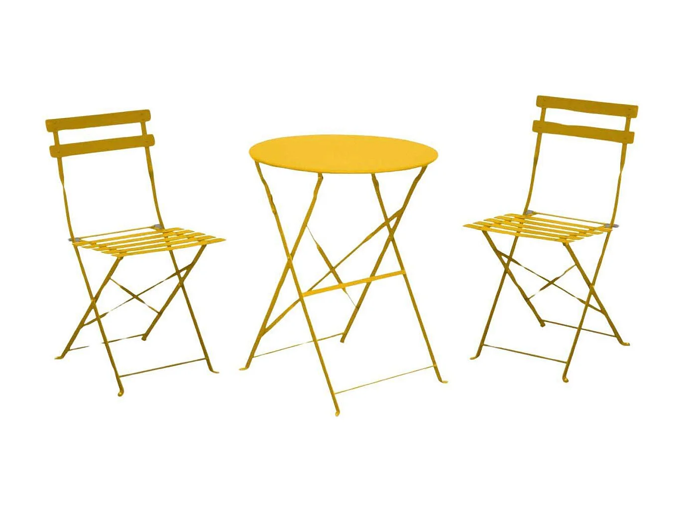 Salon de jardin en acier 2 personnes Cuba