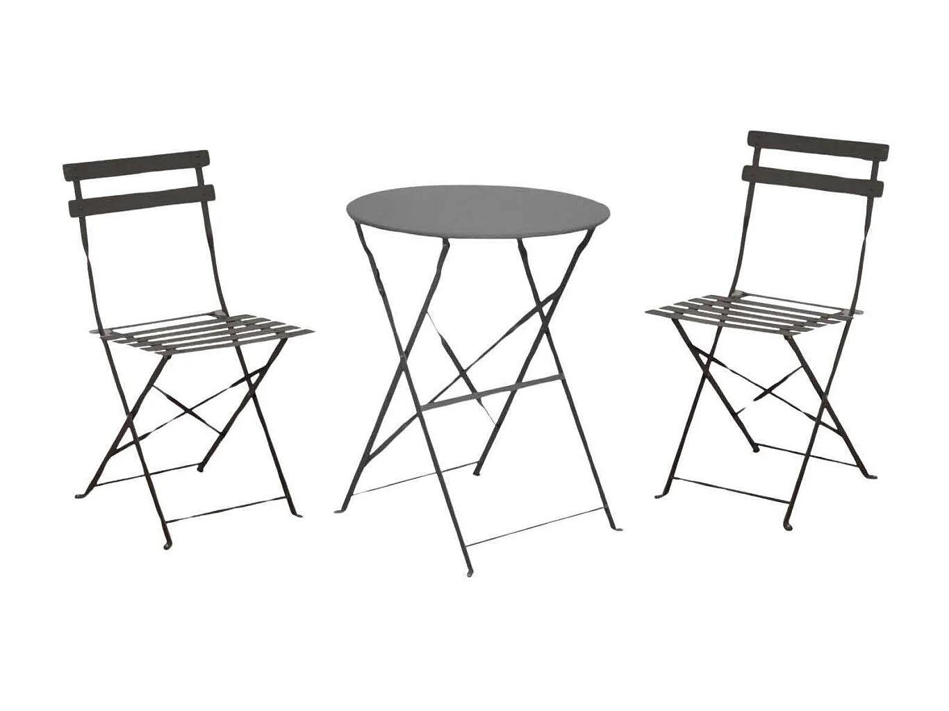 Salon de jardin en acier 2 personnes Cuba