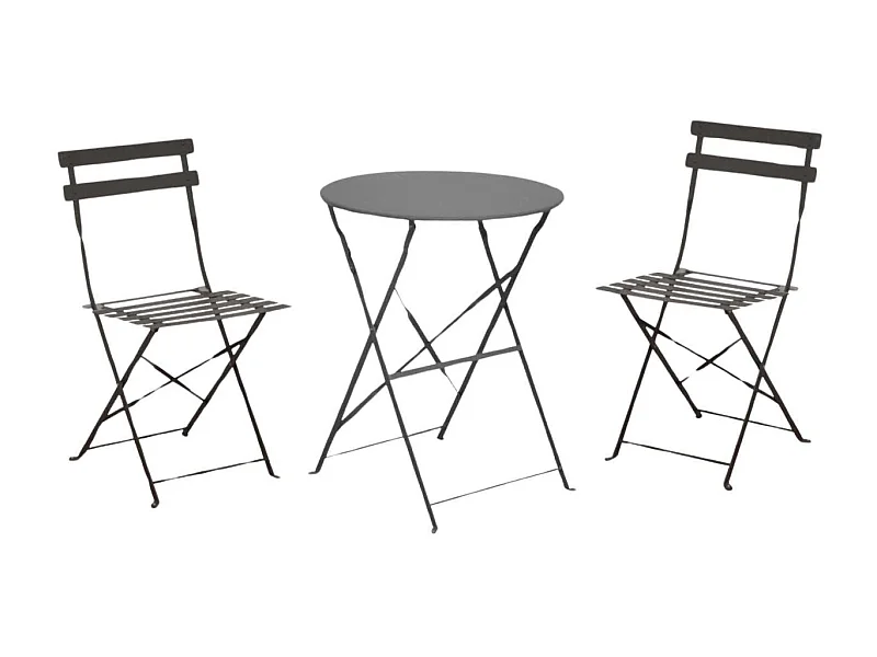 Salon de jardin en acier 2 personnes Cuba