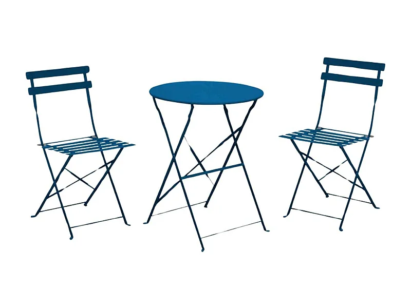 Salon de jardin en acier 2 personnes Cuba