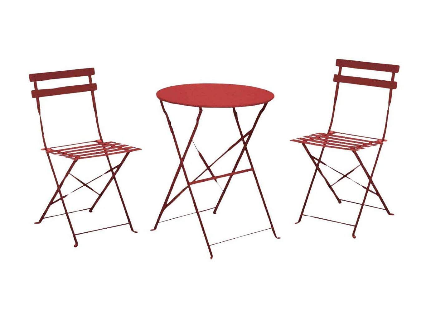 Salon de jardin en acier 2 personnes Cuba