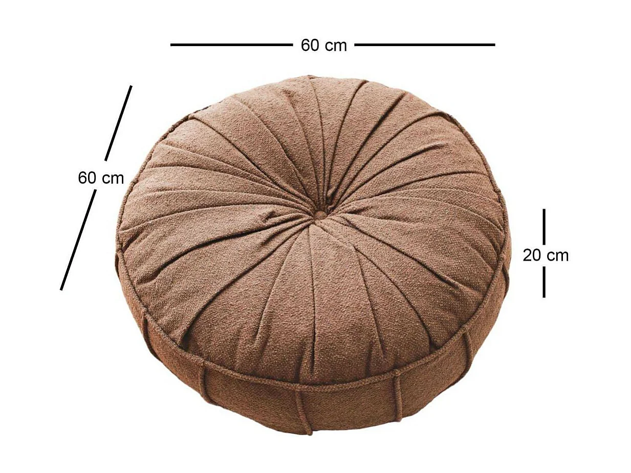 Coussin de sol effet bouclette Teddy