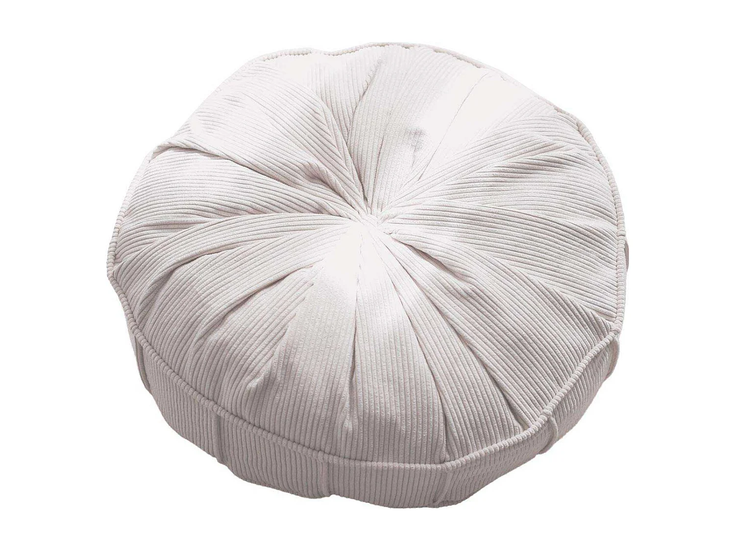 Coussin de sol effet côtelé Teddy