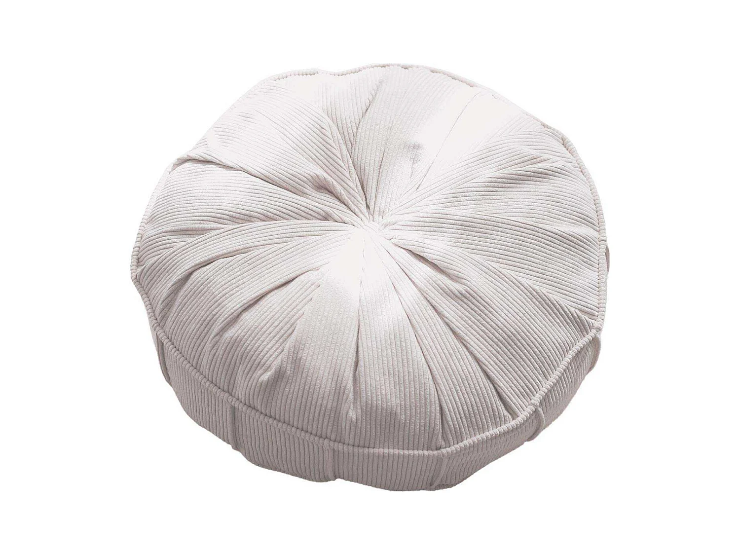 Coussin de sol effet côtelé Teddy