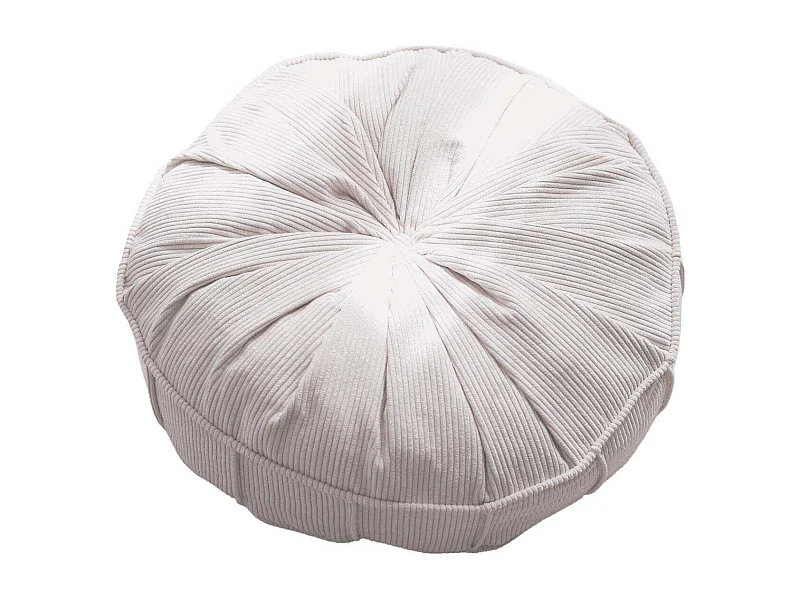 Coussin de sol effet côtelé Teddy