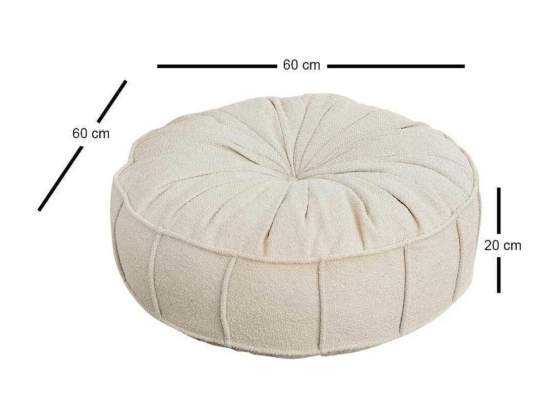 Coussin de sol effet bouclette Teddy