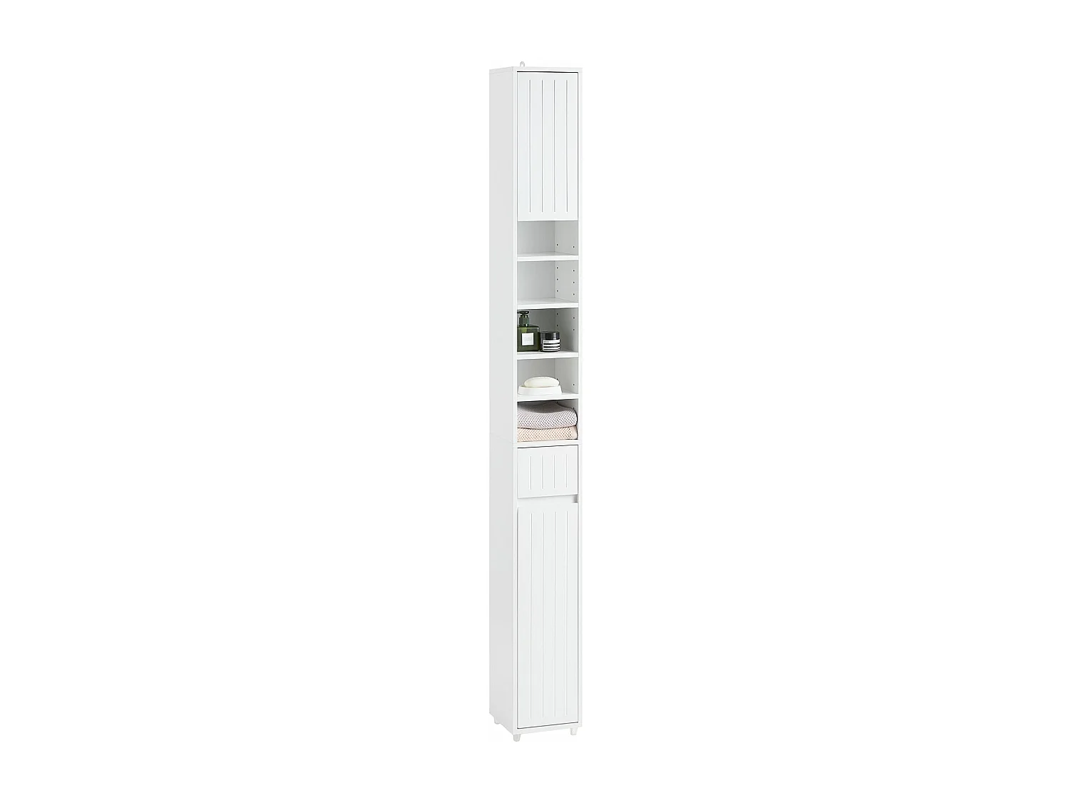 Mueble Columna de Baño Armario para Baño BZR160-W SoBuy ES