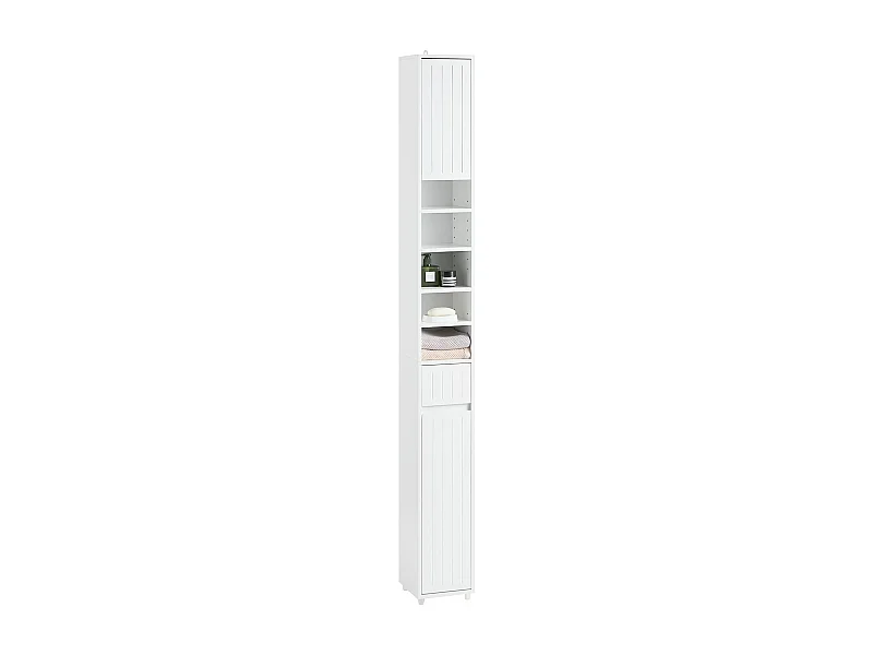 Mueble Columna de Baño Armario para Baño BZR160-W SoBuy ES
