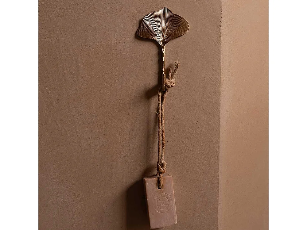 Patère en laiton recyclé Flora