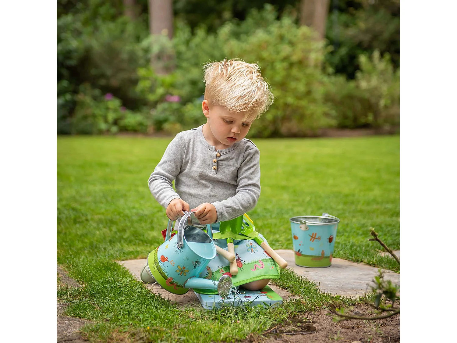 Arrosoir en fer galvanisé pour enfant