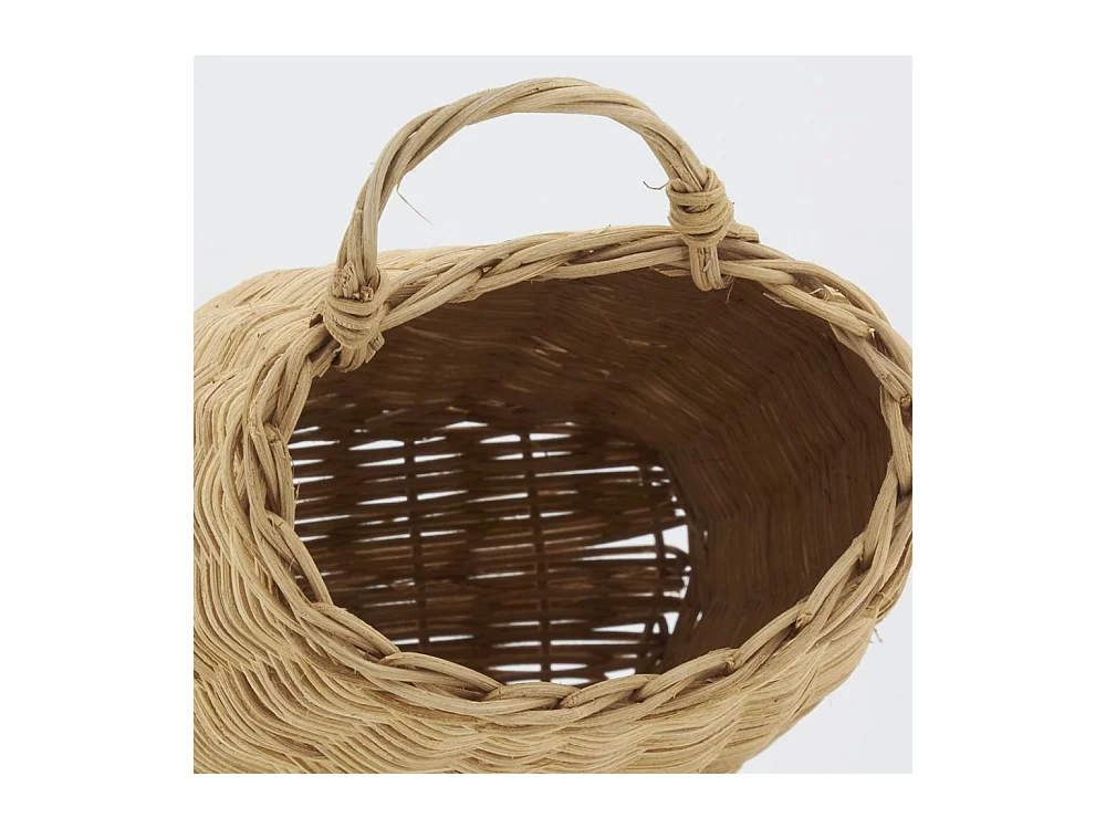 Hotte murale en rotin naturel