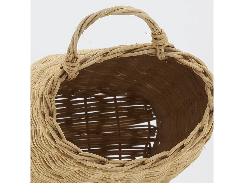 Hotte murale en rotin naturel