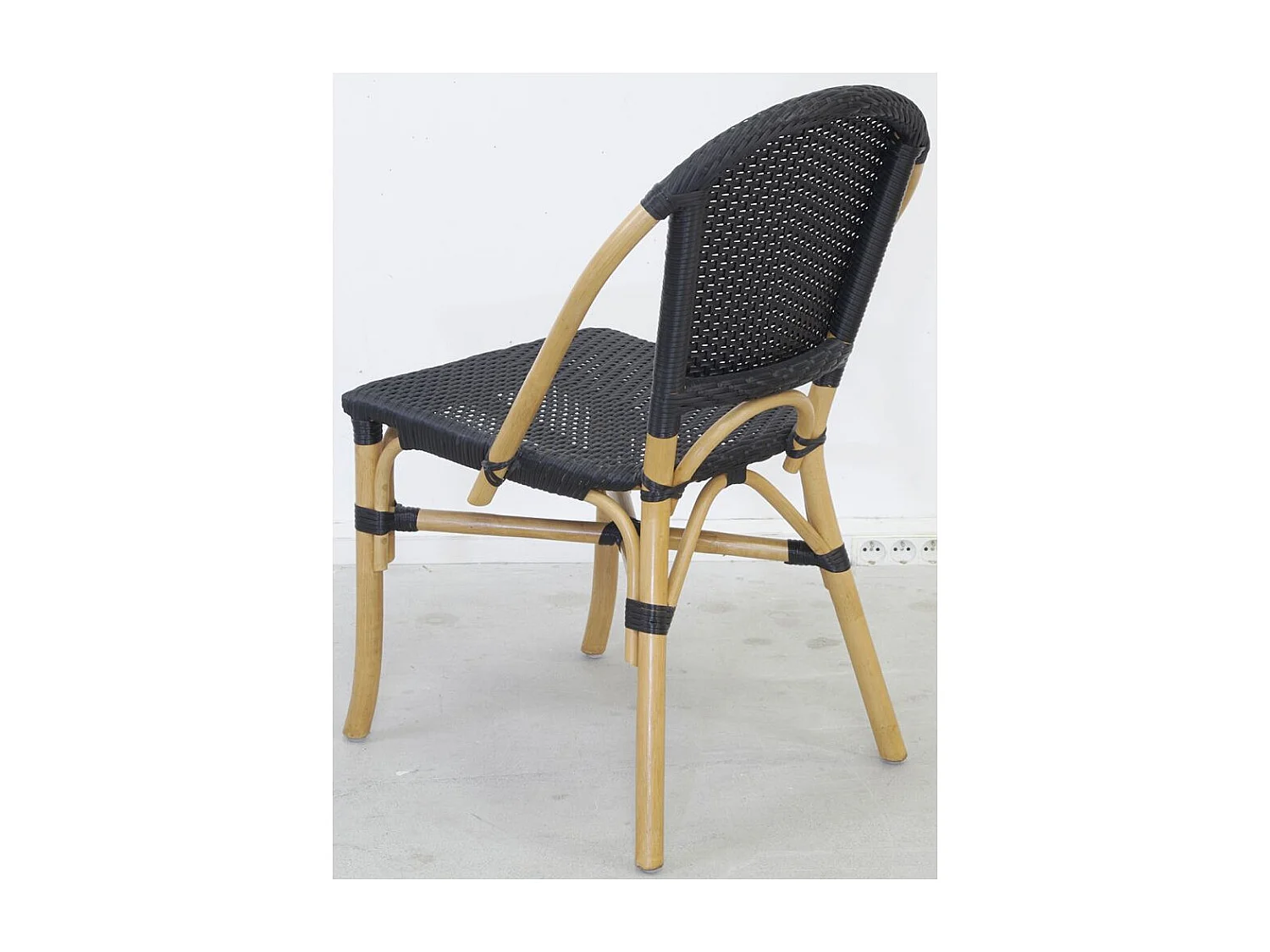 Chaise d'extérieur en rotin et résine (Lot de 4)