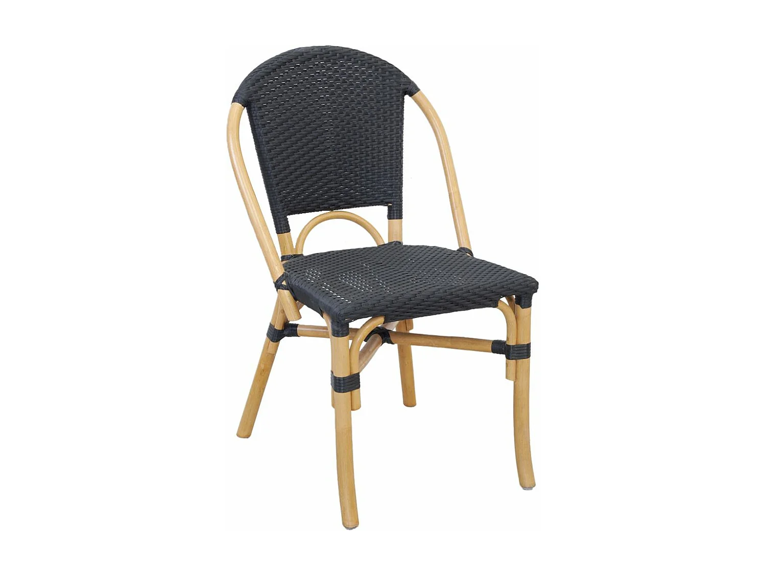 Chaise d'extérieur en rotin et résine (Lot de 4)