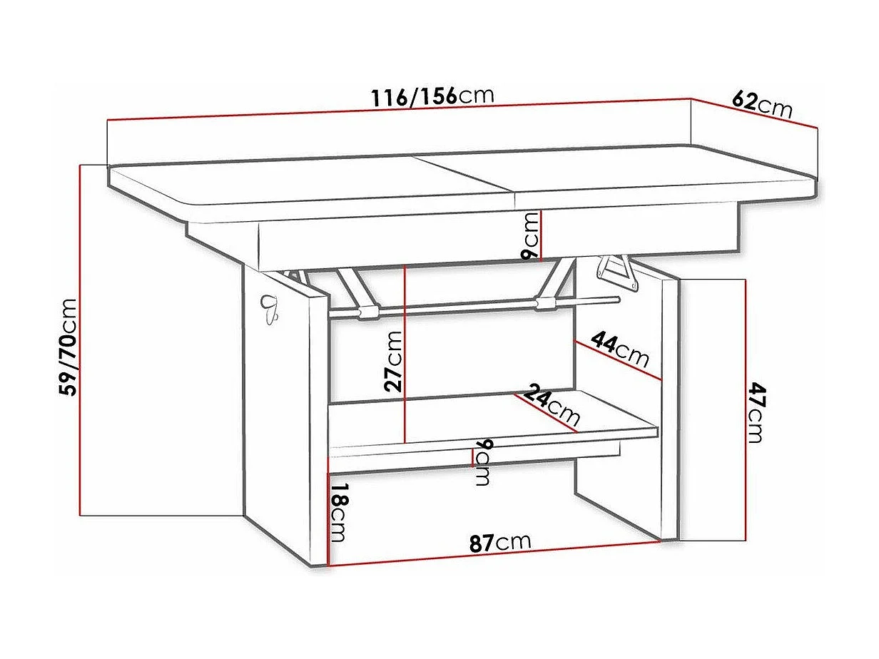 Tavolino per riviste Stanton 108, 59x62x116cm, Truciolare laminato, Angolare