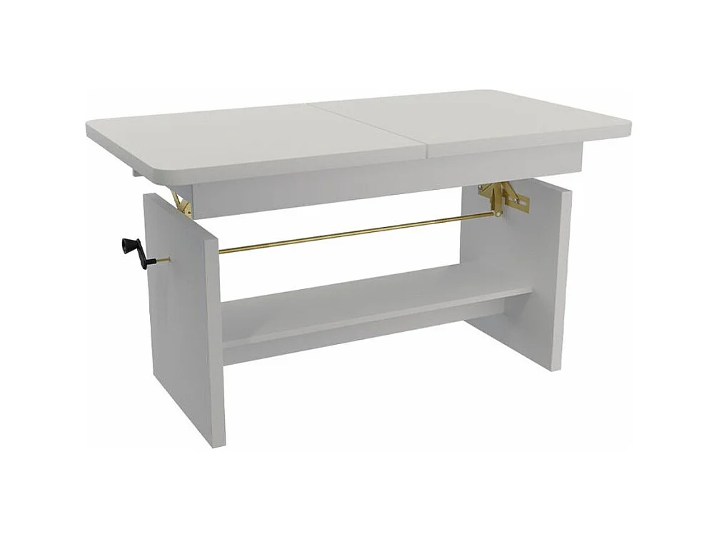 Mesa de café convertible Stanton 108, 59x62x116cm, Aglomerado laminado, Angular