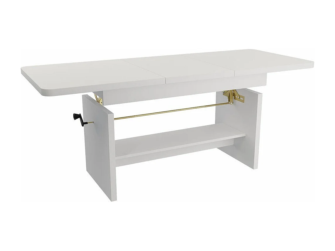 Table basse transformateur Stanton 108, 59x62x116cm, Stratifié, Angulaire