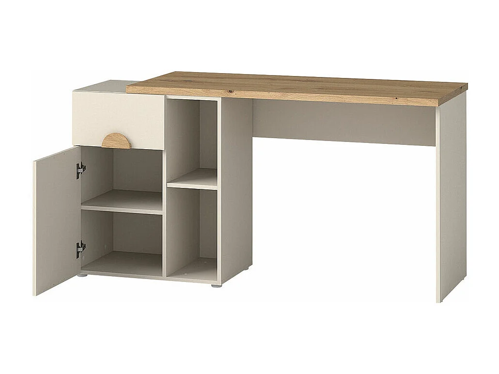 Bureau Morsoru 107, Avec tiroirs|Avec des portes, Le nombre de portes: 1, 80x130x54cm