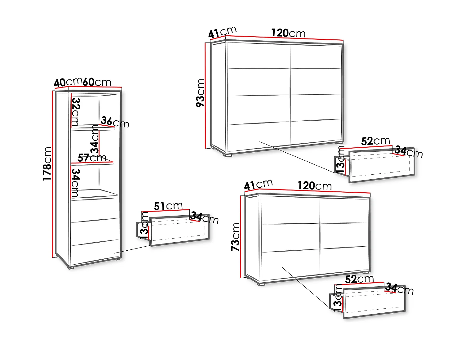 Conjunto para sala de estar Comfivo Fersoe 107