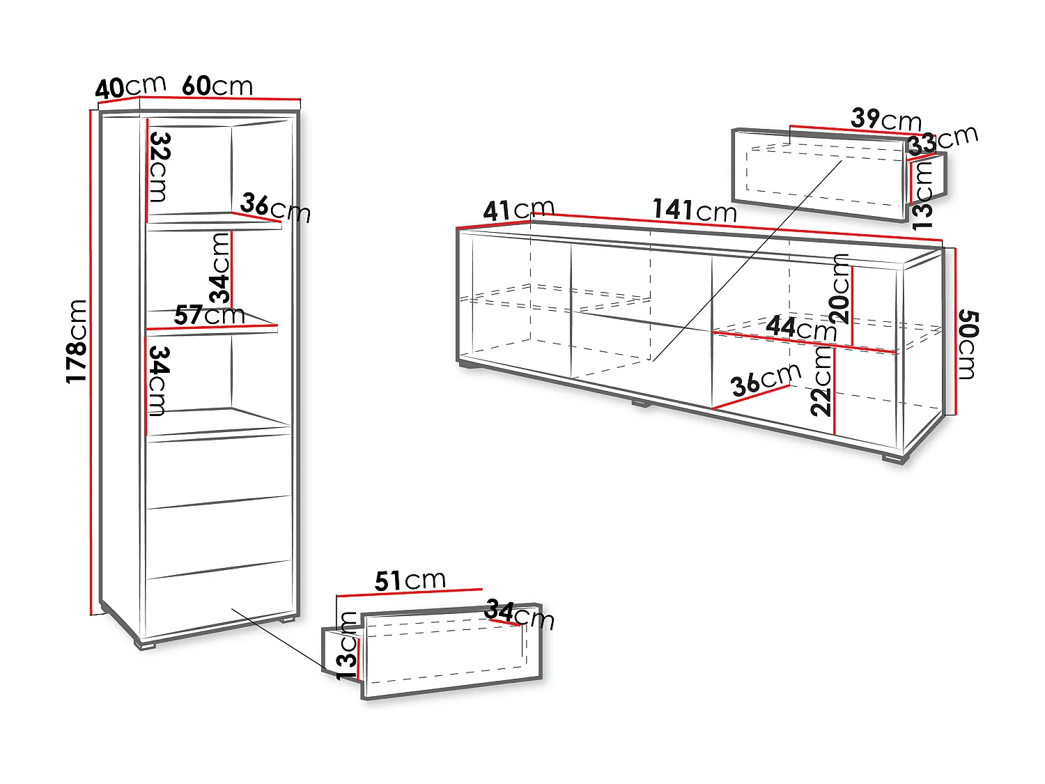 Conjunto para sala de estar Comfivo Fersoe 111