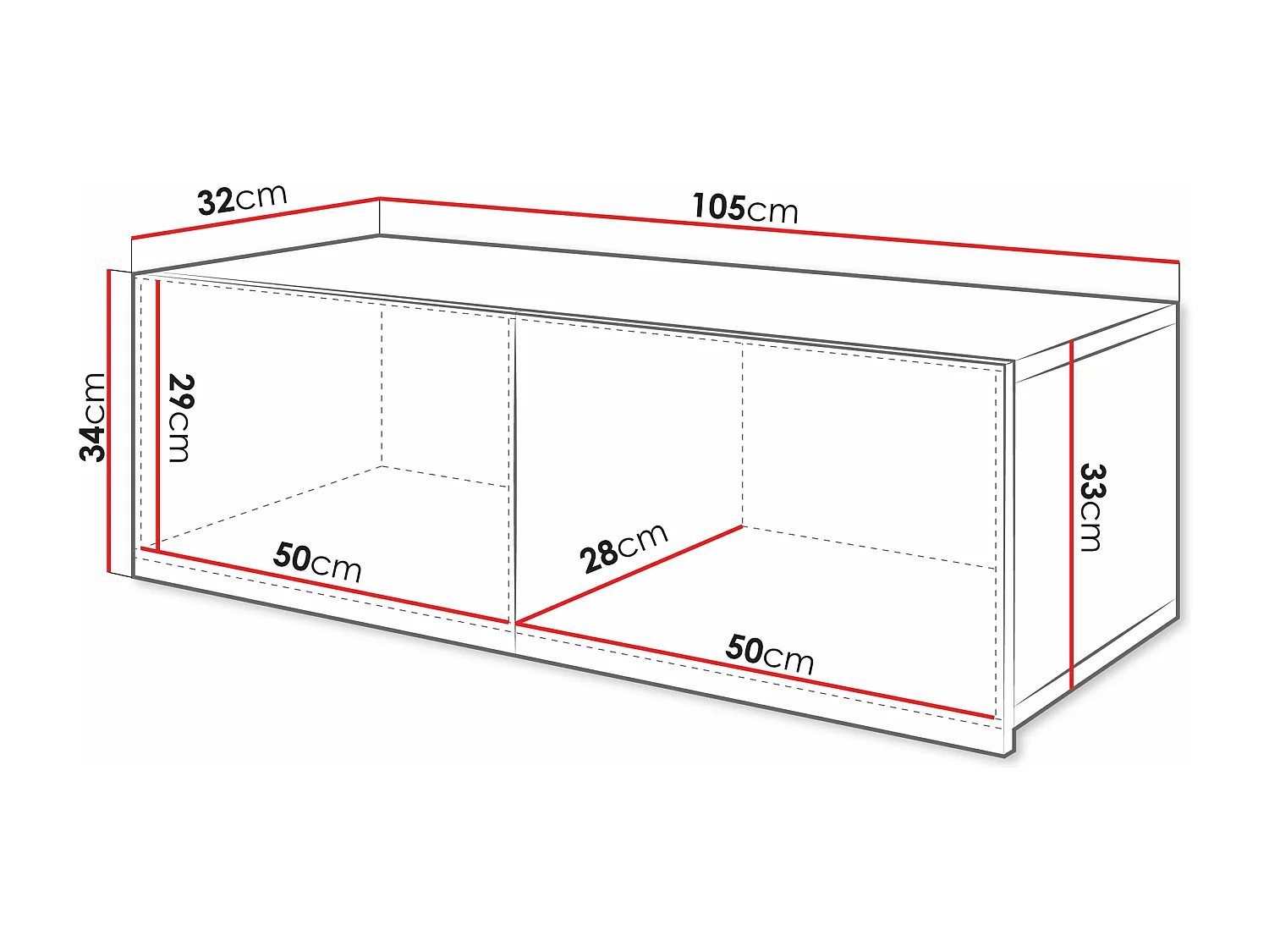 Armoire murale Tivdalu 101