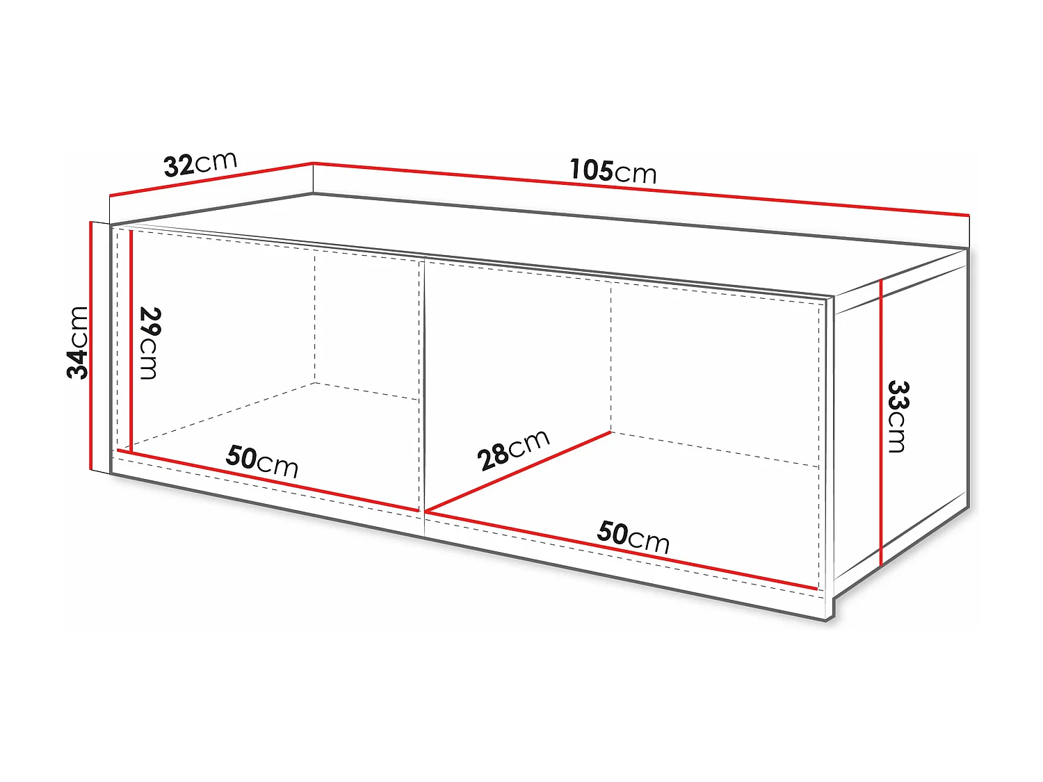 Armoire murale Tivdalu 101