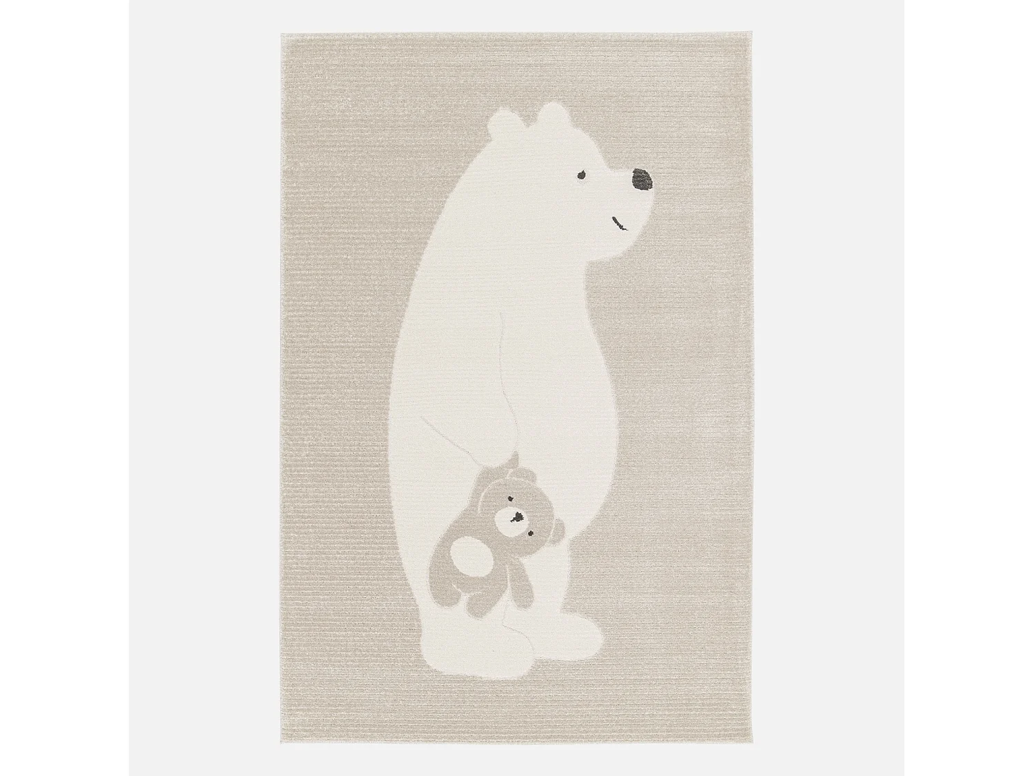 Tappeto per bambini beige/crema, tappeto orsetto