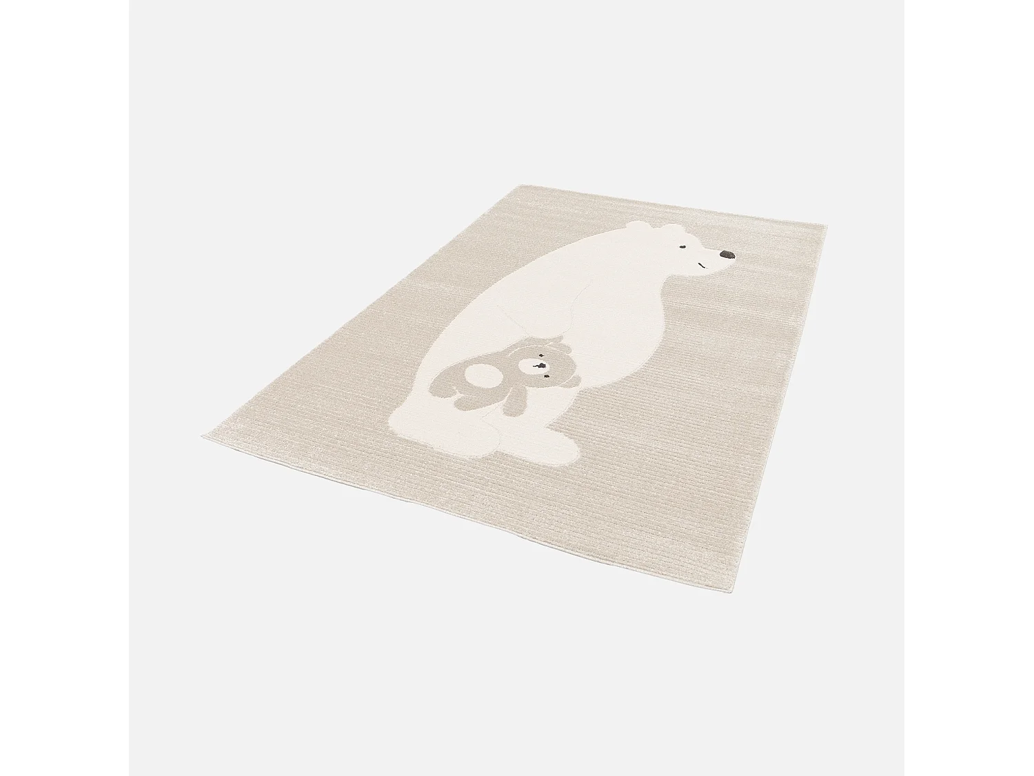 Tappeto per bambini beige/crema, tappeto orsetto