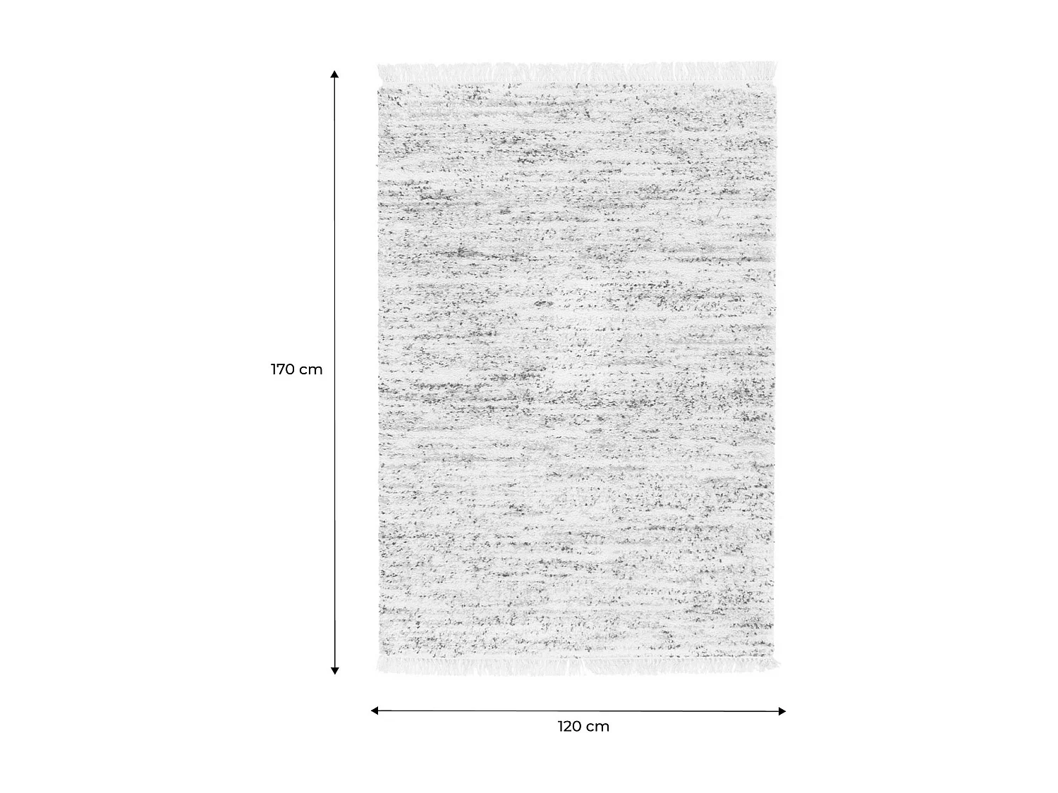 Tappeto per interni con motivo a chiazze, crema