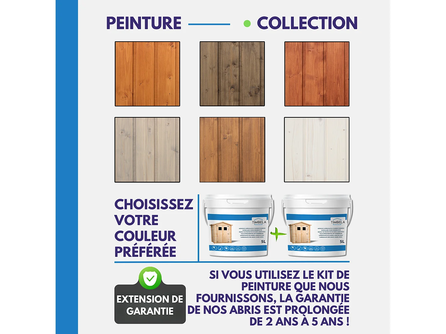Wooden Market Stall - 6 m² / 263 x 336 x H232 cm - M150