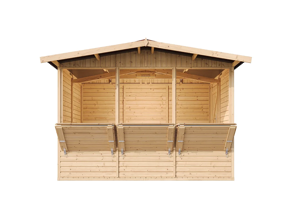 Domek handlowy, drewniany kiosk - 6m² - M150A