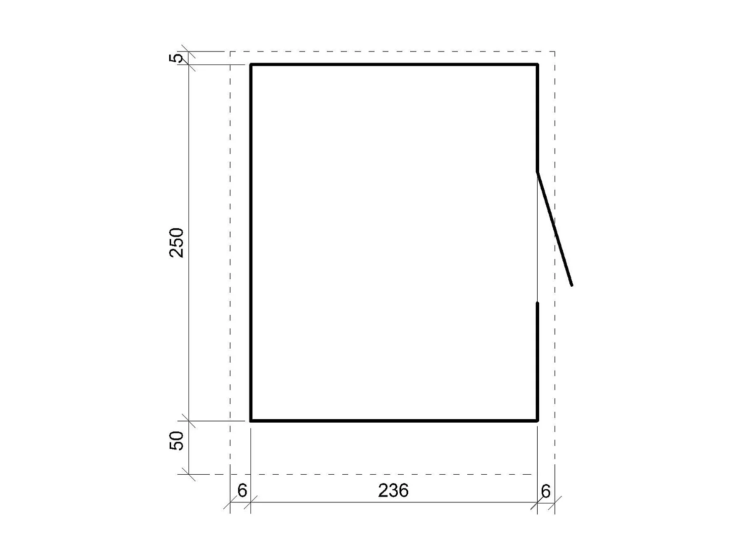 Grand stand marché avec comptoir - H240 x 248 x 305 cm / 5,9 m2 - Bar jardin, kiosque - Timbela M950