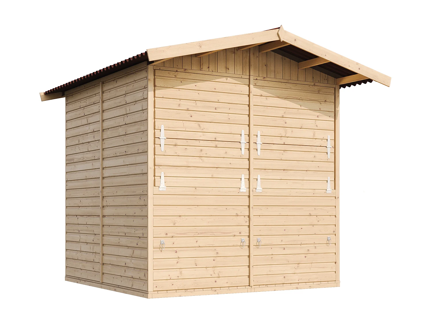 TIMBELA M149 Holz Gartenhaus, Marktbude Holz - 200x200/4m2