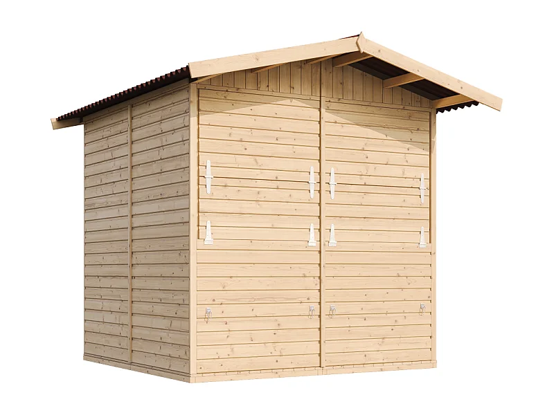Holz gartenhaus, marktbude holz - 200x200 cm / 4 m² - M149