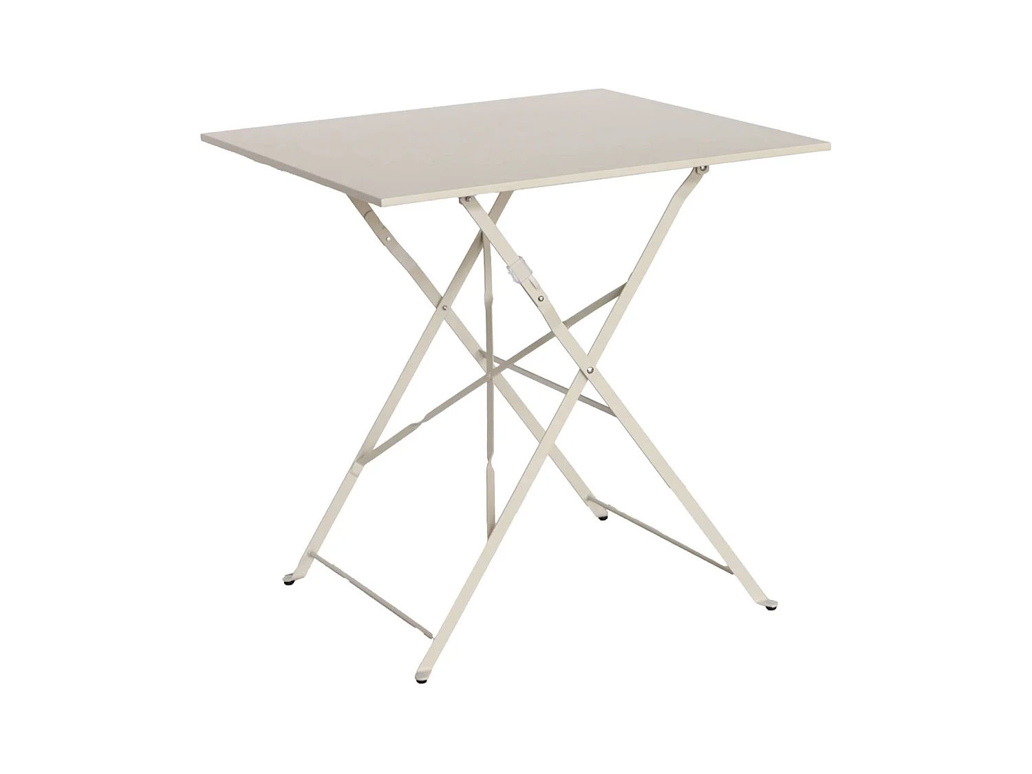 Table jardin bistrot carrée pliable 70x70cm. 2 places en acier thermolaqué